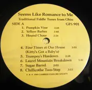 LP - Jimmy Wheeler / Arnold Sharp / Cecil Plum - Seems Like Romance To Me: Traditional Fiddle Tunes From Ohio - Booklet