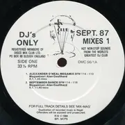 12inch Vinyl Single - Various - September 87 - Mixes 1
