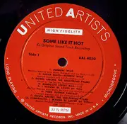 LP - Adolph Deutsch, The Society Syncopators, a.o. - Some Like It Hot - Mono