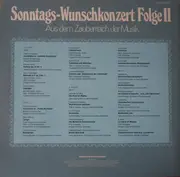 Double LP - Offenbach / Paul Lincke / Anton Rubinstein a.o. - Sonntags-Wunschkonzert Folge 2 - Aus dem Zauberreich der Musik - Gatefold