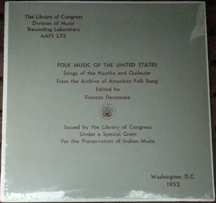Various - Songs Of The Nootka And Quileute
