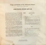 LP - Various - Songs and Ballads of the Anthracite Miners