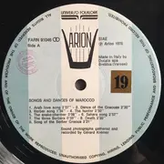 LP - Unknown Artist - Songs And Dances Of Marocco