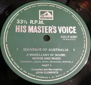 LP - John Clements - Souvenir Of Australia (A Miscellany Of Sound, Words And Music Compiled And Narrated By John Clements)