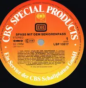 LP - Carl Gross, Peter Alexander, Johannes Heesters, a.o. - Spaß Mit Dem Seniorenpass