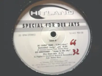 Emotions, Vicky Vain a.o. - Special For Dee Jays