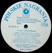 LP - Kapela Czerniakowska, Stanislaw Grzesiuk, a. o. - Tango Apaszowskie