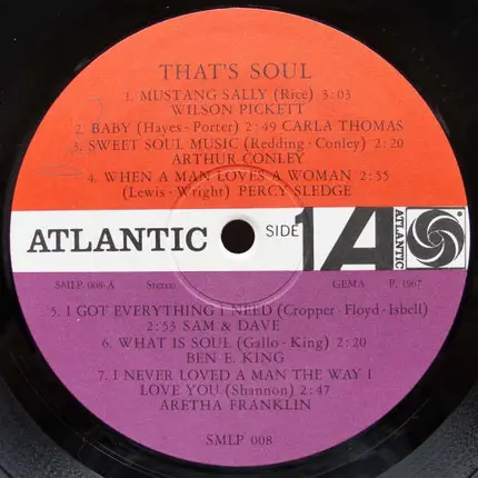 Wilson Pickett, Carla Thomas, Percy Sledge,.. - That's Soul Box