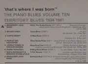 LP - Bigboy Knox, Curtis Henry a.o. - 'That's Where I Was Born' - Territory Blues 1934-1941