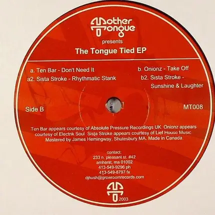 Ten Bar/ Sista Stroke / Onionz a.o - The Tongue Tied EP