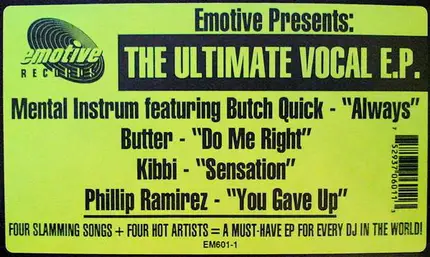 Mental Instrum, Butter, Kibbi etc. - The Ultimate Vocal E.P.