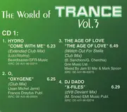 Double CD - Hydro / DJ Spacecase - The World Of Trance Vol. 3