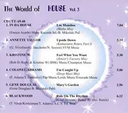 Double CD - Various - The World Of House Vol. 3