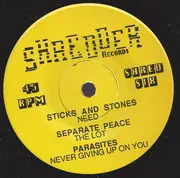 7inch Vinyl Single - Sticks And Stones, Separate Peace - The World's In Shreds • Volume Four New Jersey