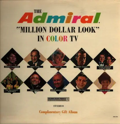 Percy Faith, Doris Day, Tony Bennett a.o. - The Admiral "Million Dollar Look" In Color TV
