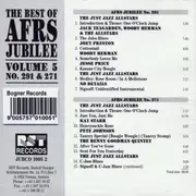 CD - The Just Jazz All Stars / Joey Preston a. o. - The Best Of AFRS Jubilee Volume 5 No. 291 & 271