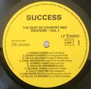 LP - Willie Nelson / Johnny Cash / Jerry Lee Lewis a.o. - The Best Of Country & Western Vol.1