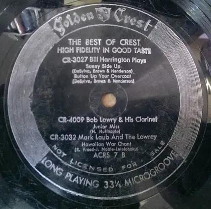 Bill Harrington, Bob Laury, Mark Laub a.o. - The Best Of Crest