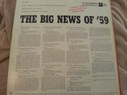 Daniel Schorr a.o. - The Big News Of '59