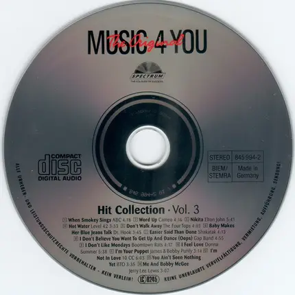 ABC, Elton John & others - The Original Music 4 You - Hit Collection Volume 3