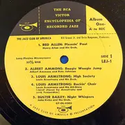 10'' - Louis Armstrong, Sidney Bechet, Count Basie - The RCA Victor Encyclopedia Of Recorded Jazz: Album 1 All To Bec