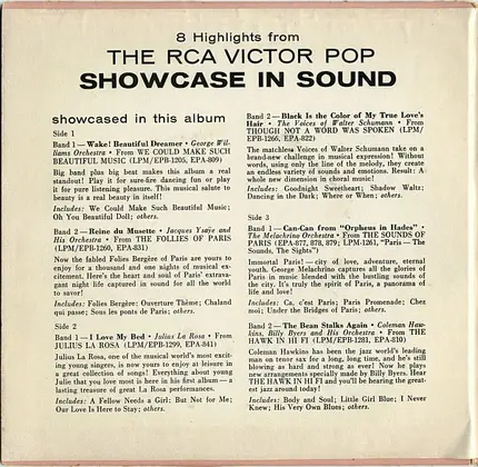 Various - The RCA Victor 'Pop' Showcase In Sound