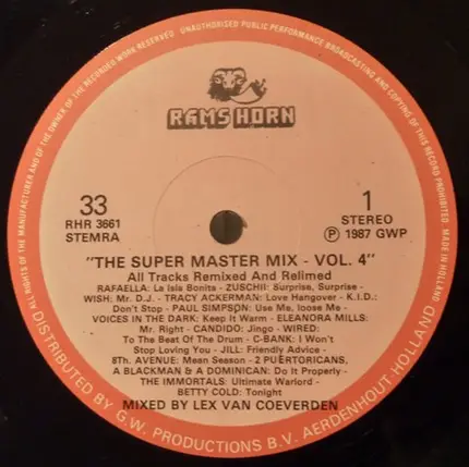Lex Van Coeverden - The Super Master Mix Vol. 4