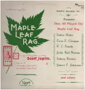 LP - Various - They All Played The Maple Leaf Rag