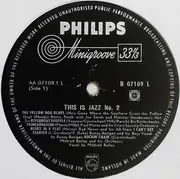 LP - Bunny Berigan And His Boys, The Dave Brubeck Quartet,  Bix Beiderbecke a.o. - This Is Jazz No. 2
