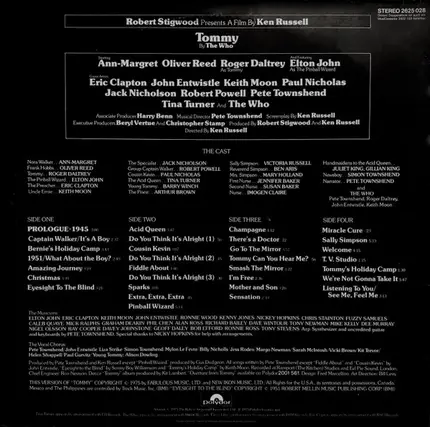 John Entwistle, Pete Townshend, Margo Newman, Vicki Brown... - Tommy (Original Soundtrack Recording)
