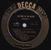 10'' - Dick Todd / Louis Armstrong / Florian Zabach a.o. - Top Tunes By Top Artists Vol. 3