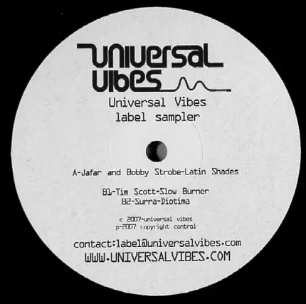 Tim Scott / Surra / Bobby Strobe - Universal Vibes Label Sampler