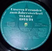 LP - Hermann Prey / Anne Karin / Klaus Wunderlich / a.o. - Unseren Freunden Zum Jahreswechsel TELDEC 1973/74 - only record 2 (side C/D)