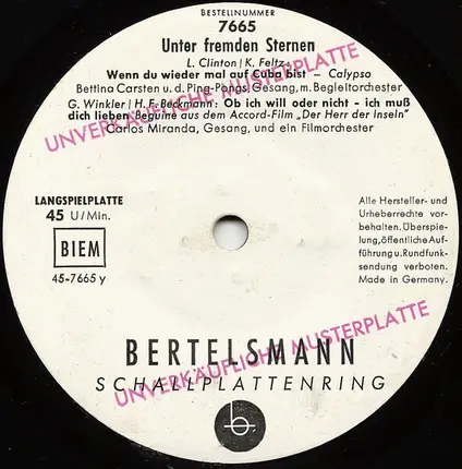 Various - Unter fremden Sternen