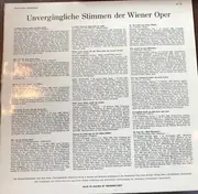 LP - Mozart / Offenbach / Wagner / Puccini / Verdi a.o. - Unvergängliche Stimmen Der Wiener Oper 1