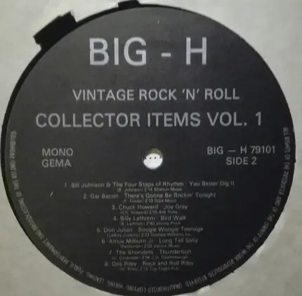 Bob Baker, Sweetie Jones, a. o. - Vintage Rock 'N' Roll Collector Items Vol. 1