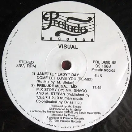 Mr. Shago, M. Stefan, Janette "Lady" Day, a.o. - Visual