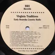LP - The Texas Troubadours / Roanoke Jug Band a.o. - Virginia Traditions - Early Roanoke Country Radio - + Booklet