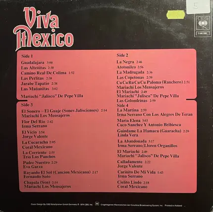 Mariachi Los Mensajeros, Irma Serrano, Jorge Valente - Viva Mexico