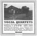 CD - Sparkling Four Quartette / T. C. I. Women's Four a.o. - Vocal Quartets Volume 7: S/T/V/W, Complete Recorded Works & Supplements (1925-1944)