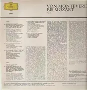 LP - Various - Von Monteverdi Bis Mozart - + booklet, tulip rim
