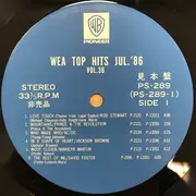 LP - Various - WEA Top Hits Jun '86 (Vol 36) - Promo