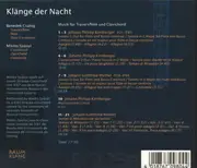 CD - Johann Philipp Kirnberger/  Johann Gottfried Müthel - Klänge Der Nacht - Digipak