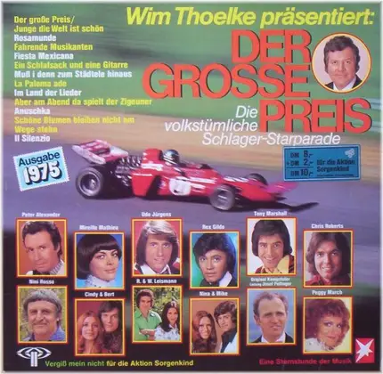 Peter Alexander / Mireille Mathieu / Udo Jürgens a.o. - Wim Thoelke Präsentiert: Der Große Preis - Die Volkstümliche Schlagerparade, Ausgabe 1975