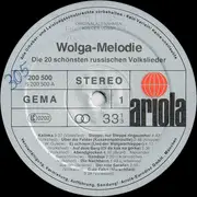 LP - Gesangs- und Tanzensemble der Sowjetischen Armee, Boris Gmyrja, Iwan Petrow a.o. - Wolga-Melodie - Die 20 Schönsten Russischen Volkslieder