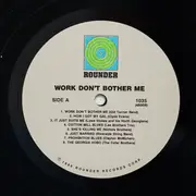 LP - Various - Work Don't Bother Me / Old Time Comic Songs From North Georgia / Original 1926 -31 Recordings