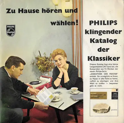 Kammerorchester 'I Musici, Zino Francescatti, Bruno Walter - Zu Hause Hören Und Wählen! Philips Klingender Katalog Der Klassiker