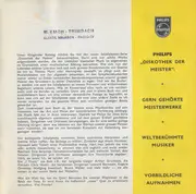 7inch Vinyl Single - Kammerorchester 'I Musici, Zino Francescatti, Bruno Walter - Zu Hause Hören Und Wählen! Philips Klingender Katalog Der Klassiker - EP, Mono