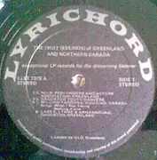 LP - Various - The Inuit (Eskimos) Of Greenland And Northern Canada Vol.1