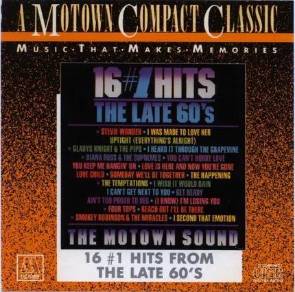 Diana Ross & The Supremes, Stevie Wonder, The Temptations, a.o. - 16 #1 Hits From The Late 60's